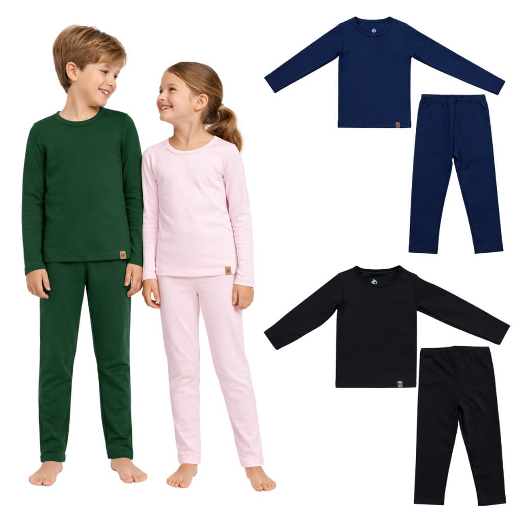 Conjunto Térmico Infantil Unissex Segunda Pele 4 ao 10