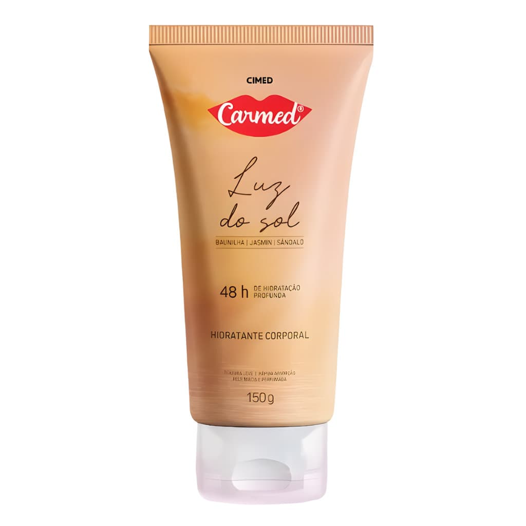 Carmed Hidratante Corporal Luz do Sol 150g, Hidratação Leve e Fragrância Suave
