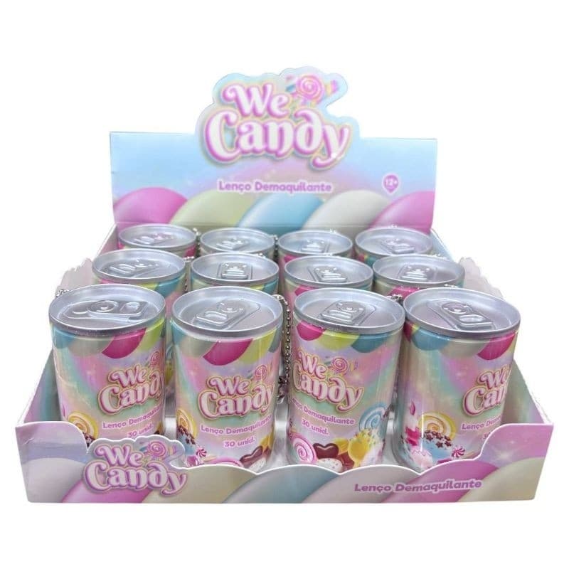 Box C/ 12 Pcs Lenço demaquilante We candy 30 unid 5077.1.1