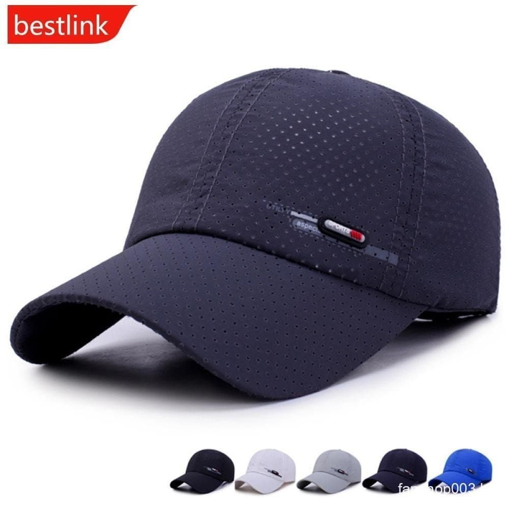 BESTLINK Verão Secagem Rápida Para Homens Esportes Correndo Boné De Beisebol Masculino Bonés De Golfe Feminino Cor Sólid