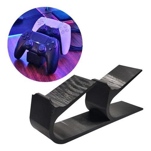 Suporte Duplo De Mesa Para Controles Playstation 4, 5 Xbox Preto