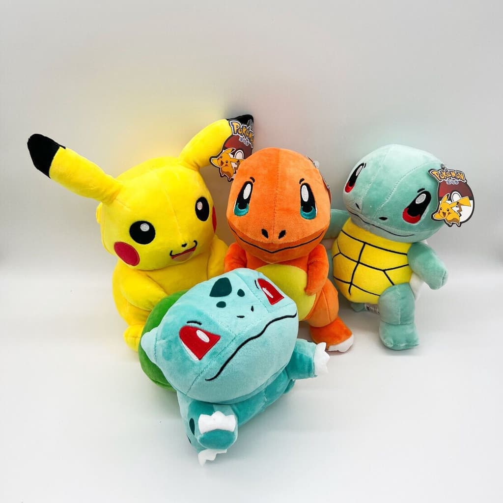 pokemon Boneca De Pelúcia Pokémon De 20cm/Tartaruga Jenny/Pikachu