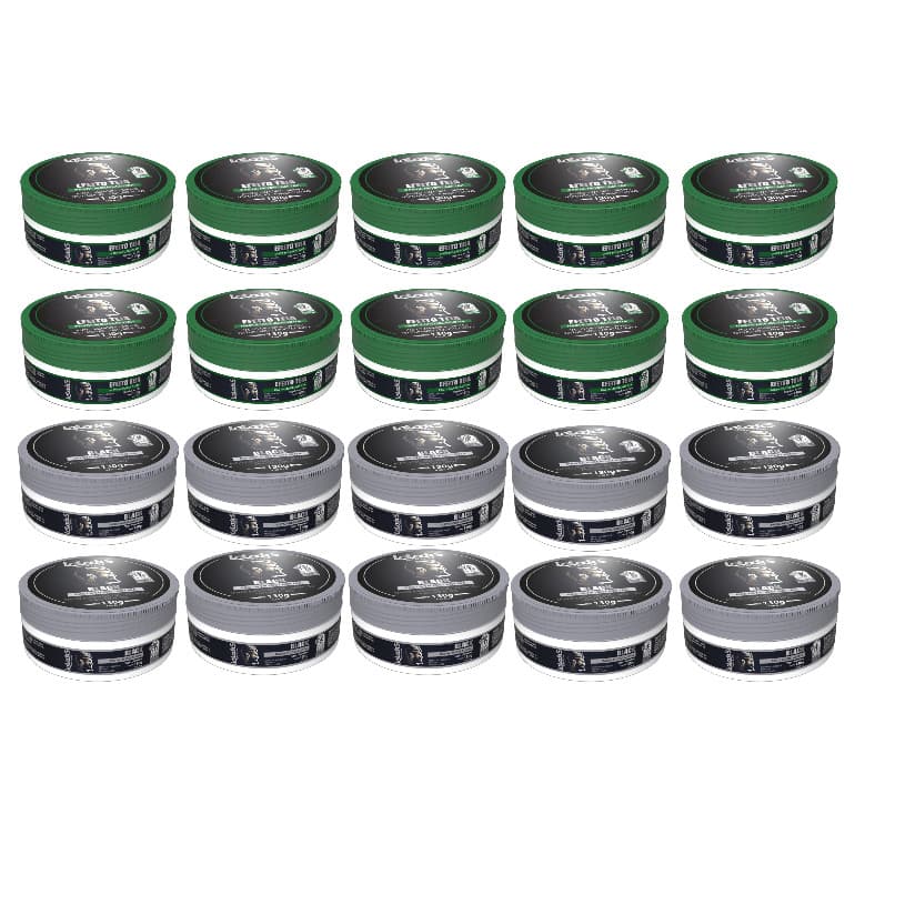 KIT 10 PASTAS FIXADORAS EFEITO BLACK & 10 TEIAS 130 G