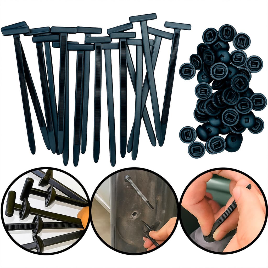 Kit Abraçadeira Nylon Enforca Gato T Presilha Fivela Universal  Com Trava Automática Automotiva