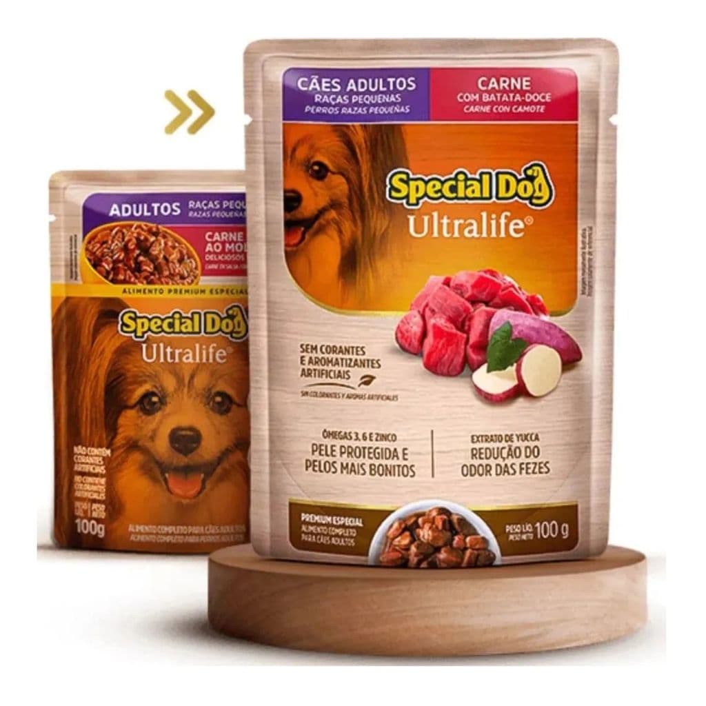 KIT 12 UN SACHE SPECIAL DOG ULTRA RP AD CARNE 100G