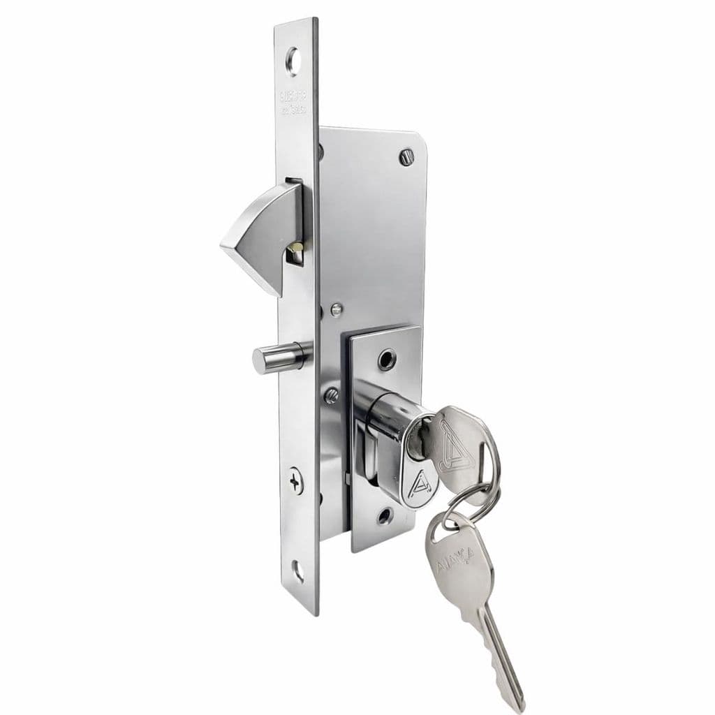 Fechadura Aliança Porta De Correr Modelo Bico Papagaio 24mm