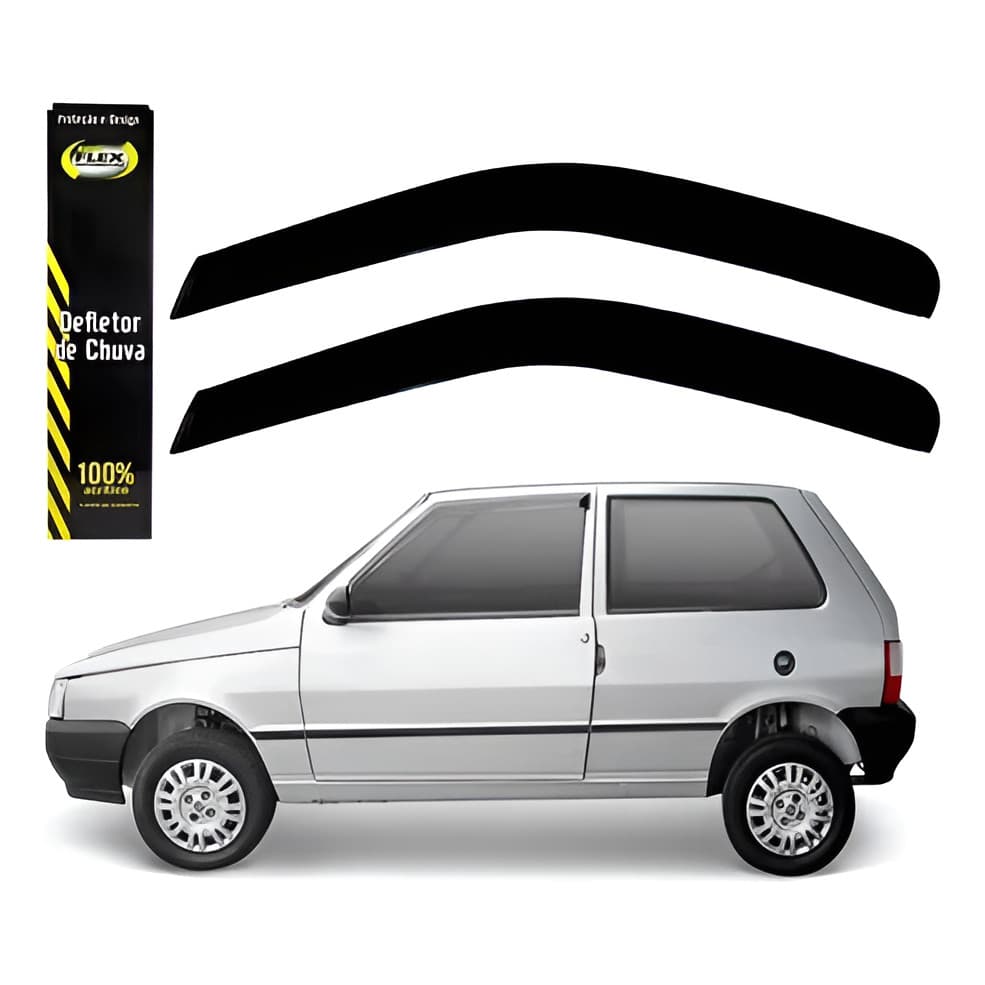 Calha De Chuva Defletor Fiat Uno (exceto Fire) 2 Portas