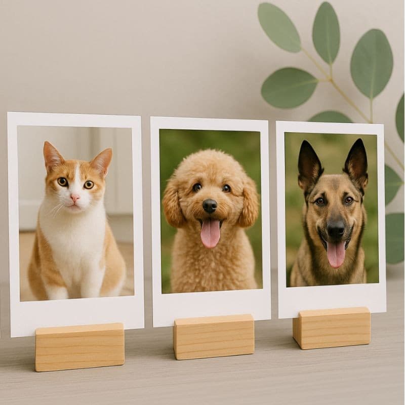 Mini suporte para foto polaroid Decoração Porta Retrato Kit 5 10 20 30 50 Lembracinha para Festas