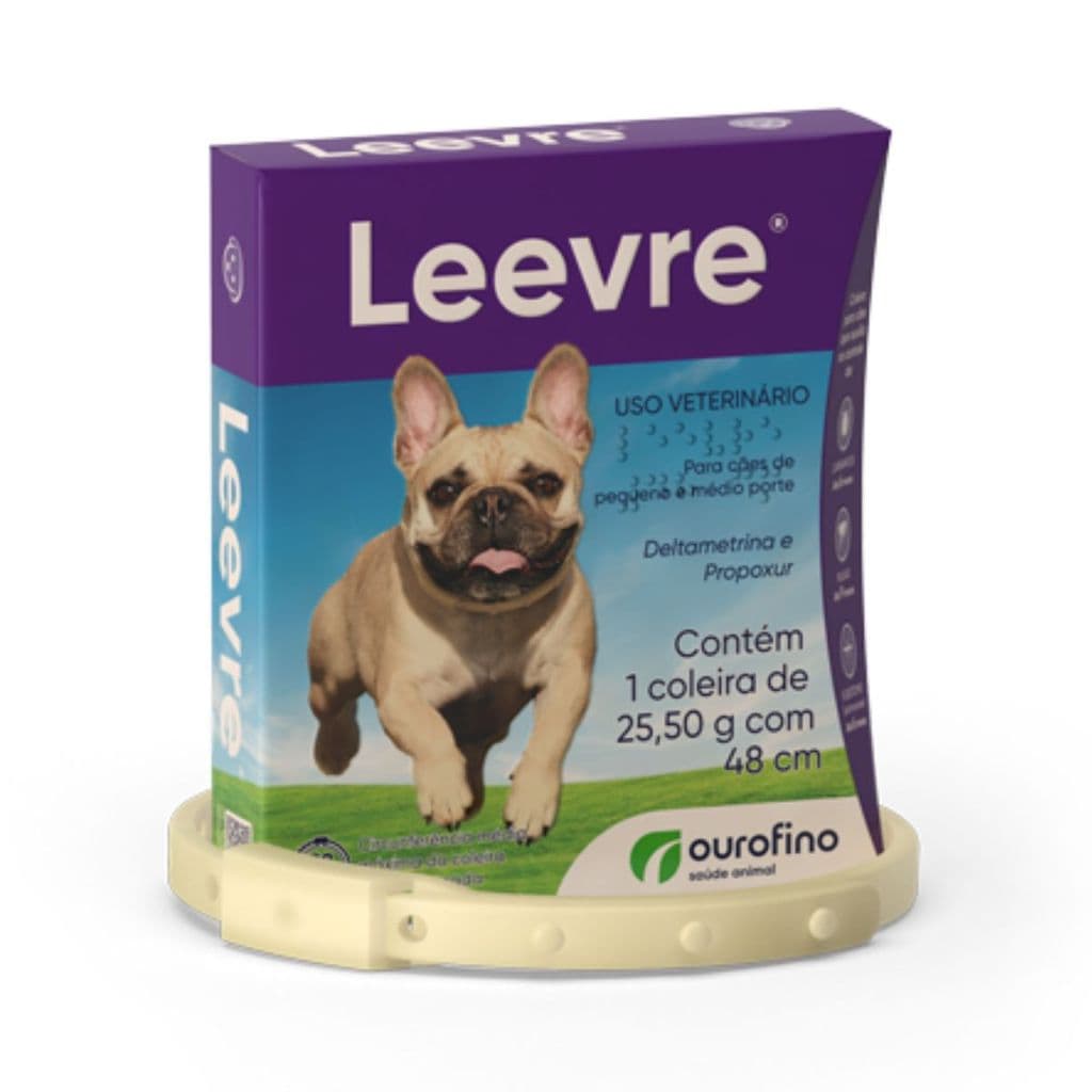 Coleira Antipulgas Leevre para Cães 48cm - Ourofino - ORIGINAL