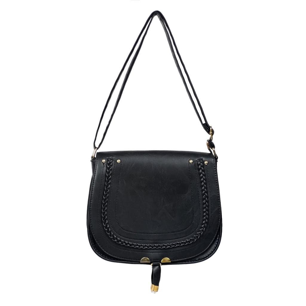 Bolsa retrô de alça de sela, com detalhes de pregos metálicos e alça ajustável, elegante para o dia a dia