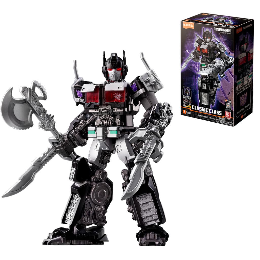 Boneco Blokees Transformers Classic Class Nemesis Prime Articulável Model Kit