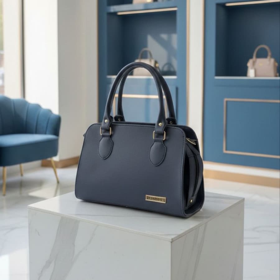 Bolsa Femenina Baú Luxo Elegante de Mão e Alça Transversal