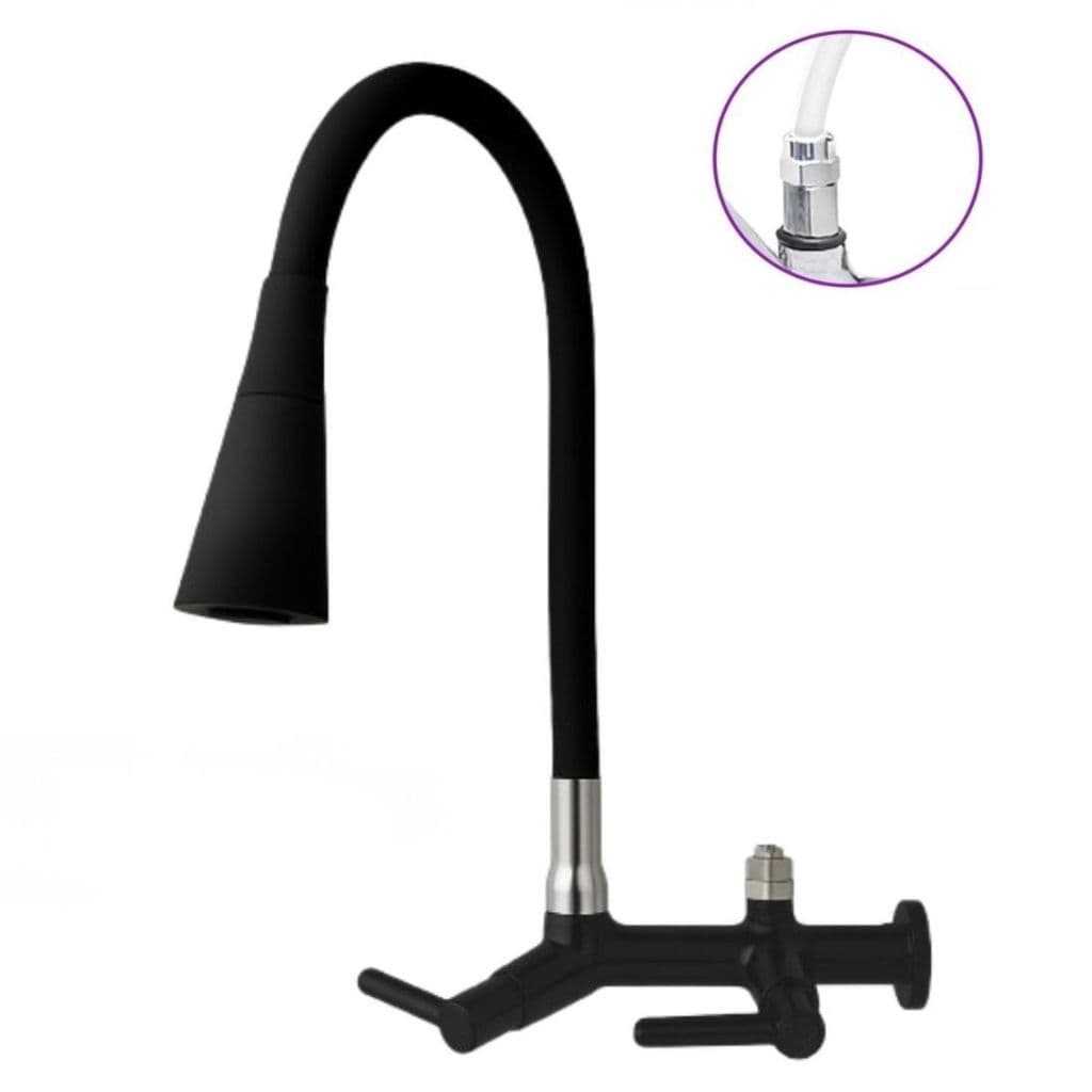 Torneira PRETA PAREDE adaptador Purificador Europa Electrolux Ibbl Consul Brastemp Filtro Mangueira de 6mm 7164 CP TPM