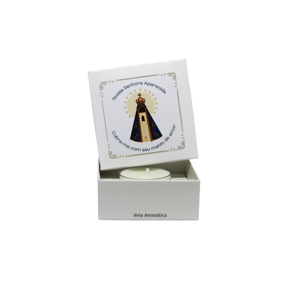 6 Lembrancinhas Nossa Senhora Aparecida Vela Aromática Velitah Brasil
