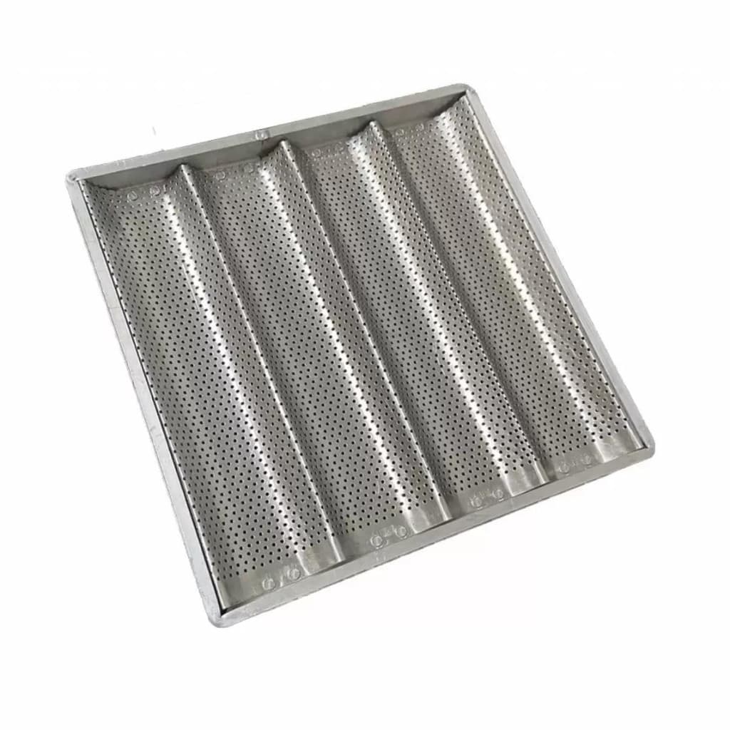 Assadeira Pão Francês Canaletada 4 Ondas 35x35 Forno Convencional Alumínio