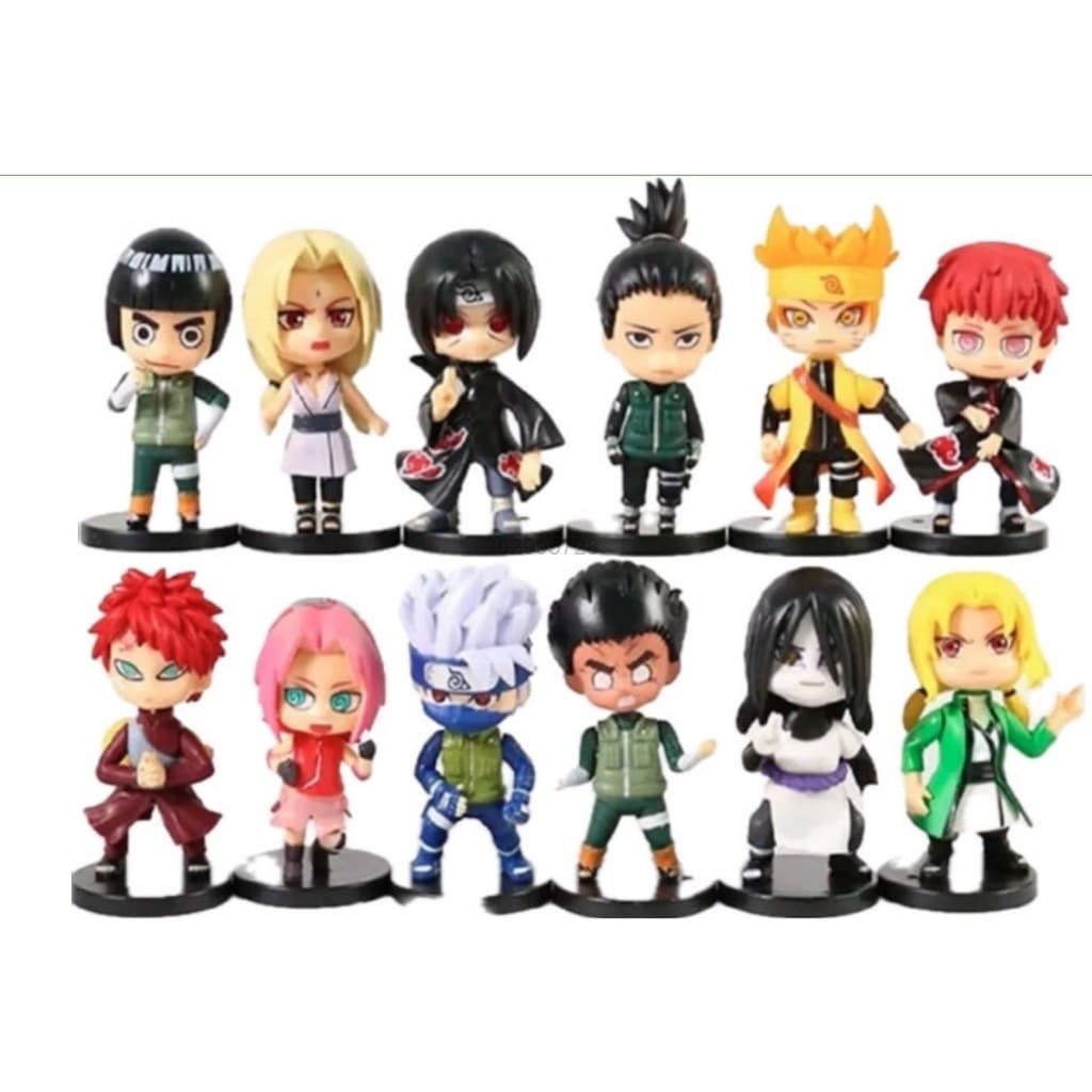 figura 88 action Kit com 12 Peças bonecos Action Figure Naruto Shippuden Bonecos novo