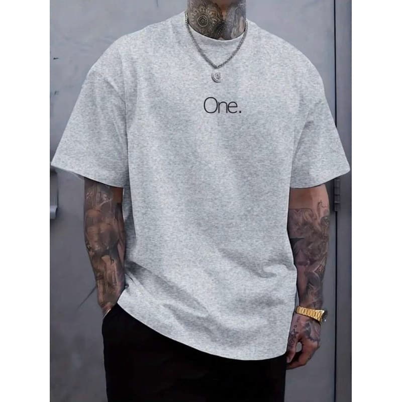 Camiseta Masculina One Estampadas Manga Curta Verão