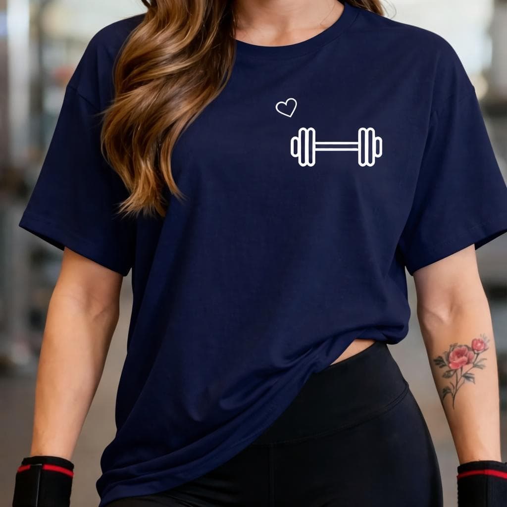 Camisetão Oversized 100% Algodão Feminina Gym Treino Academia Fitness Musculação