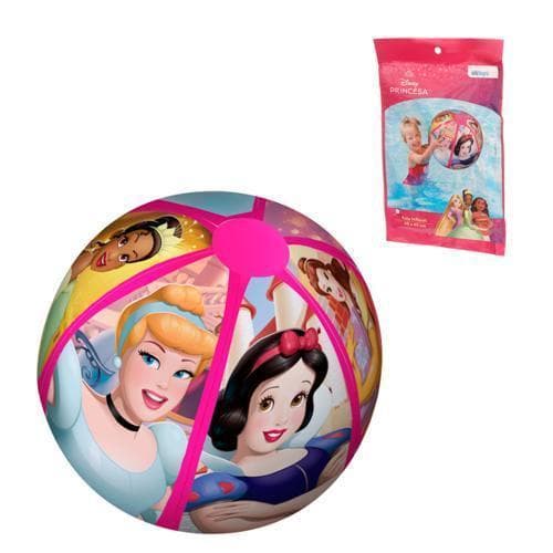 Bola Inflável Princesas Disney 40cm Infantil Piscina e Praia