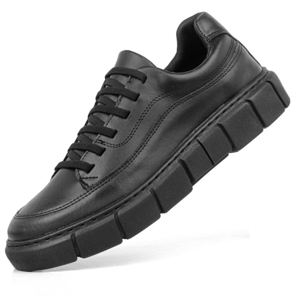 Tênis Estiloso Preto Masculino Casual Overside Chunky Lançamento