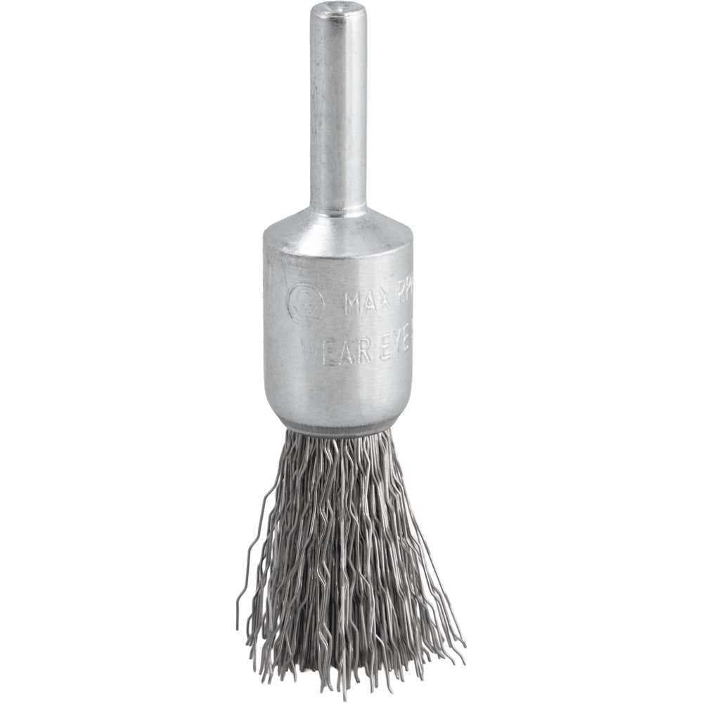 Escova pincel 16 mm, aço inox, cerdas onduladas, haste
1/4", VONDER