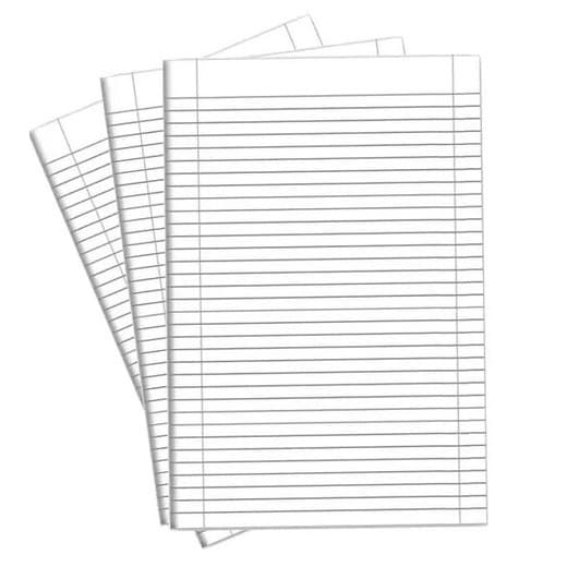 Kit 50 Folhas Papel Almaço Pautado Escolar Para Trabalhos e Redação 📚✏️