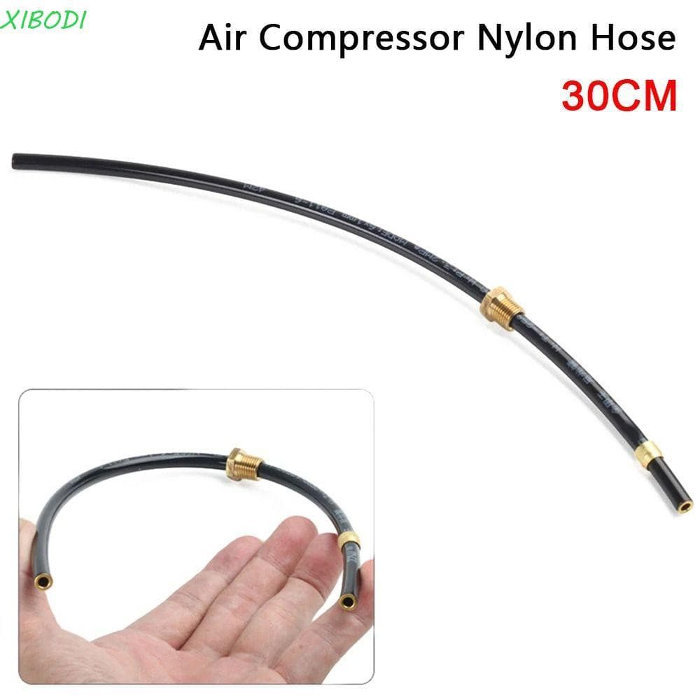 XIBODI 1 Unidade De Tubo De Escape , Com Peças Pequenas De Latão , Mangueira De Nylon Para Compressor De Ar De 30 Cm , 6