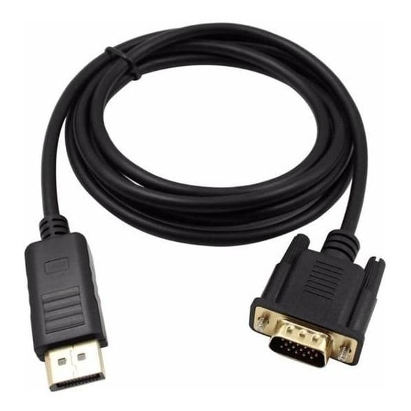 Cabo Displayport Para Vga Macho Com 1,80 Metros