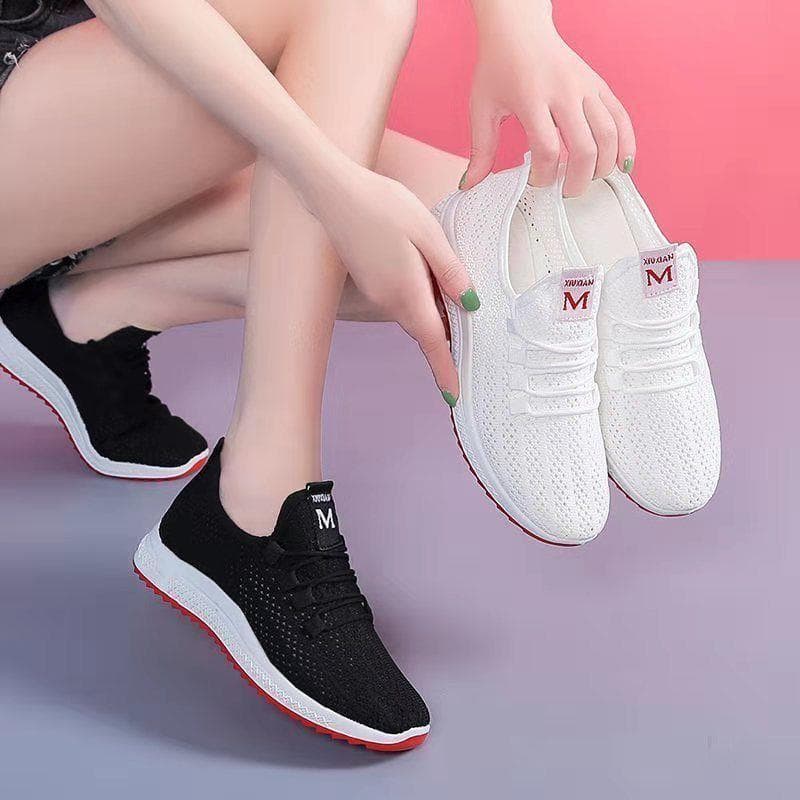 Compre um e ganhe um grátis/dois pares] 23 novo estilo sapatos de rede respirável sapatos esportivos femininos antiderra