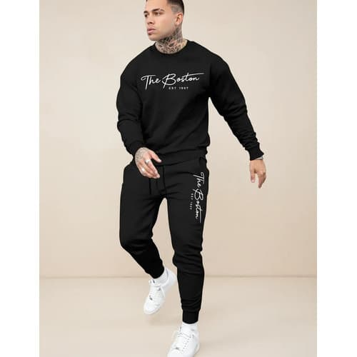 Conjunto Street Moletom Careca E Calça Moletom The Boston