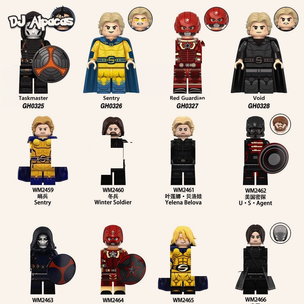 Blocos De Construção Figuras Brinquedo Colecionável K2327 K2328 K2329