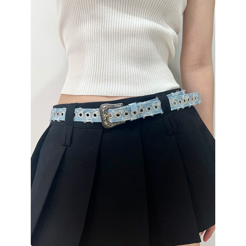 cinto Jeans 2025 novo estilo feminino All-Match saia Design High-End Nico na moda