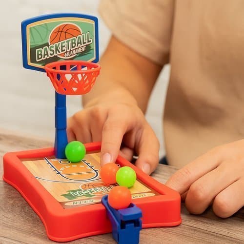 Arena Basquete Mesa Mini Jogo Infantil Cesta Bola Brinquedo Esportivo Arremesso Presente