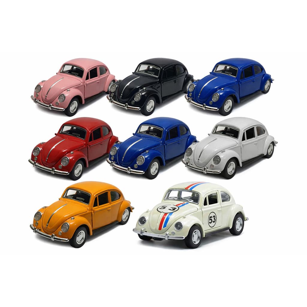 Carrinho de Metal Herbie Beetle 53 Brinquedo Infantil com Portas e Capô que Abrem