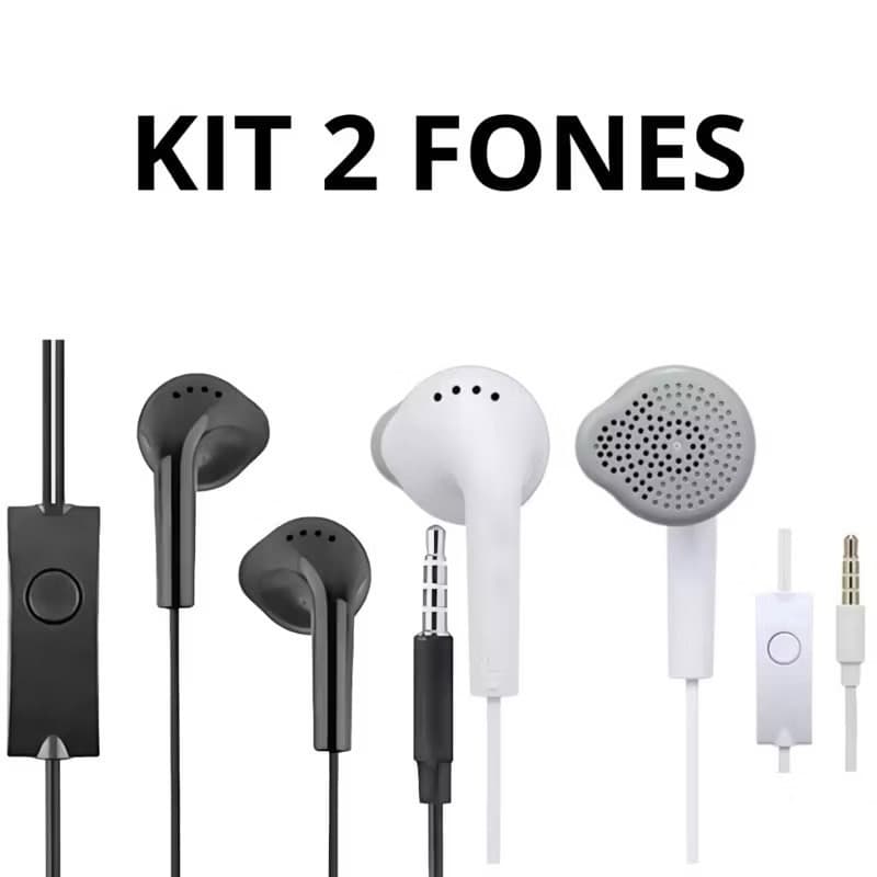 KIT 2  Fones de ouvido para celular entrada de 3.5mm c550 original