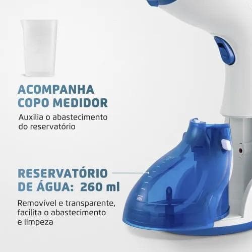 Super Vaporizador, Ferro de Passar Roupa, Compacto e Portátil, Função Passar a Seco, 3 em 1 - 110v