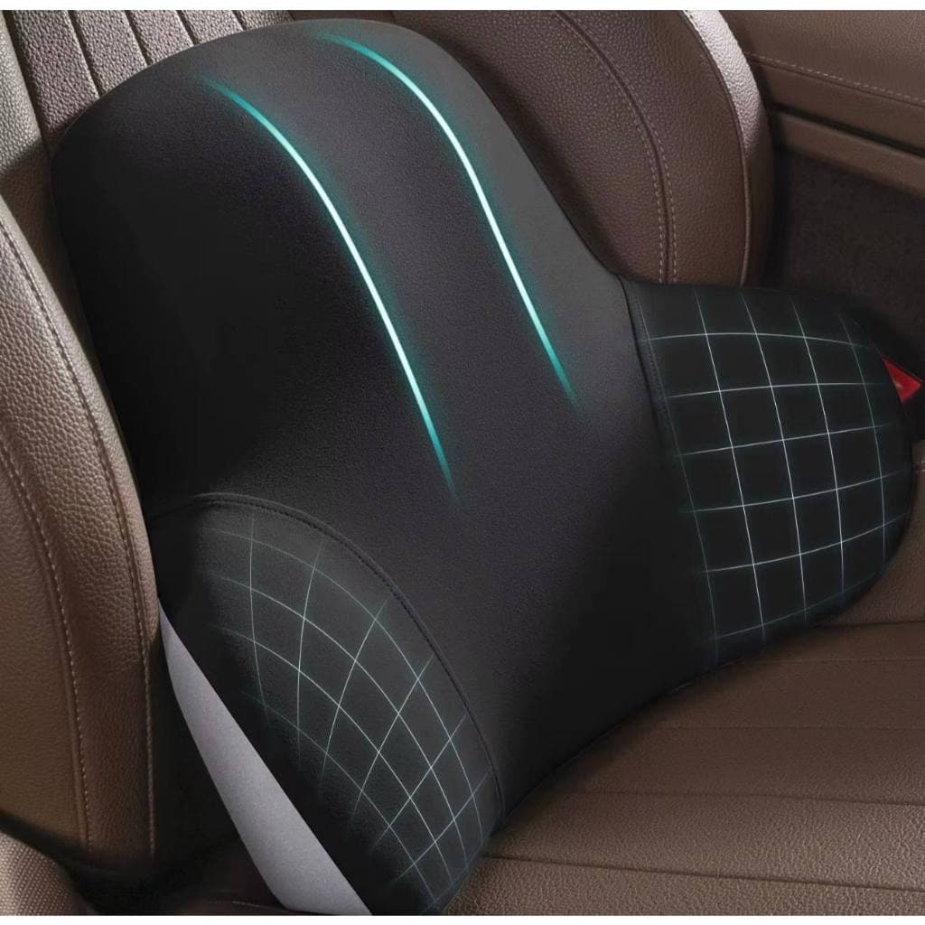 Almofada Lombar Para Carro Cadeira Banco com Espuma de Memória Ergonômico - Envio Rápido!