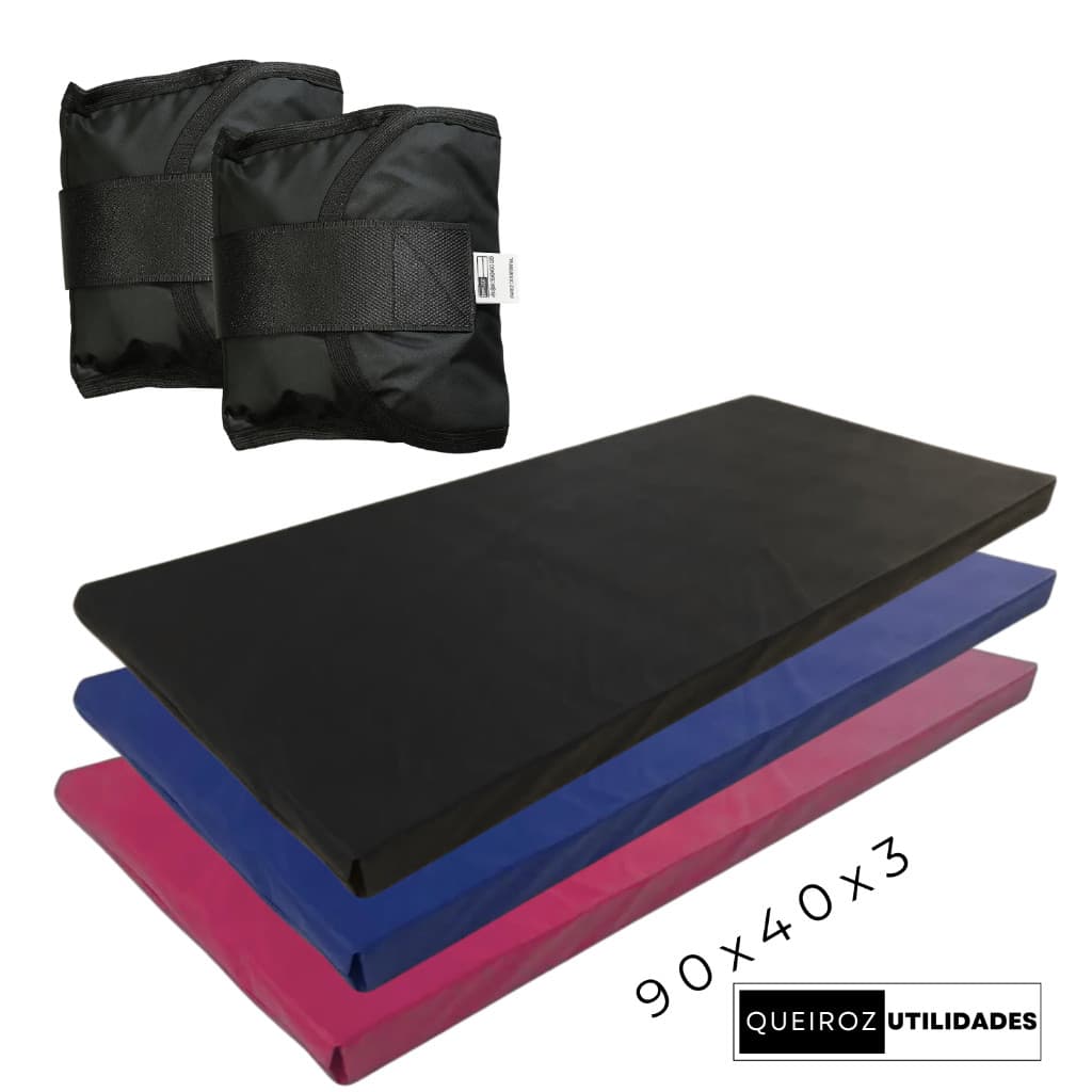 - Promo! Kit Par de Caneleira com Colchonete | Pesos de 500g até 5kg | Ideal para Treino em Casa ou Academia