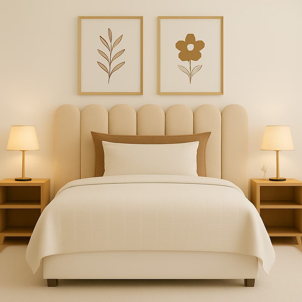 Kit de Cabeceiras Nuvem 60x20 Autocolante – Cama Box Casal Queen King Solteiro Decoração Quarto