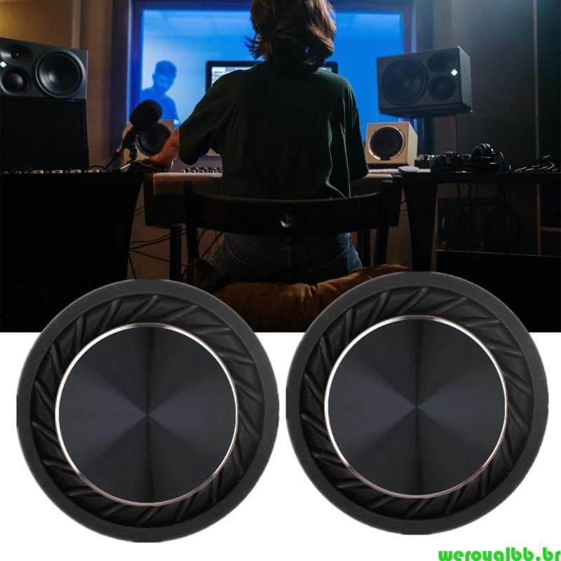 weroyalbb 2 Unidades 65 Mm Radiador Passivo Subwoofer Alto-Falantes Membrana Vibratória Baixo
