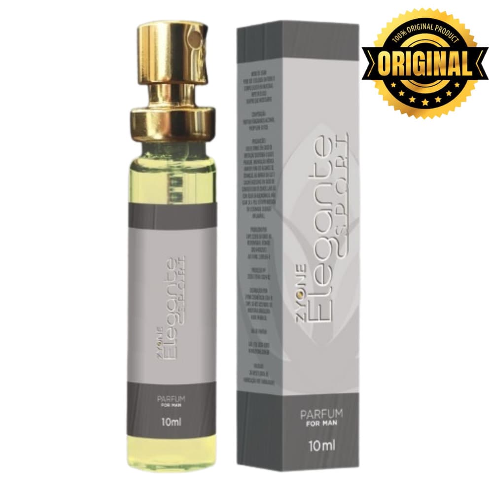 Elegante Sport Zyone Cosméticos Masculino Parfum 10ml Alta Fixação Essência Premium