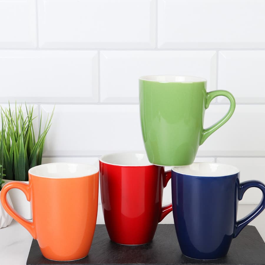 Xícara 200ml Cerâmica Colorida Luxo Mesa Posta Elegante Moderna Premium Café Chá Presente