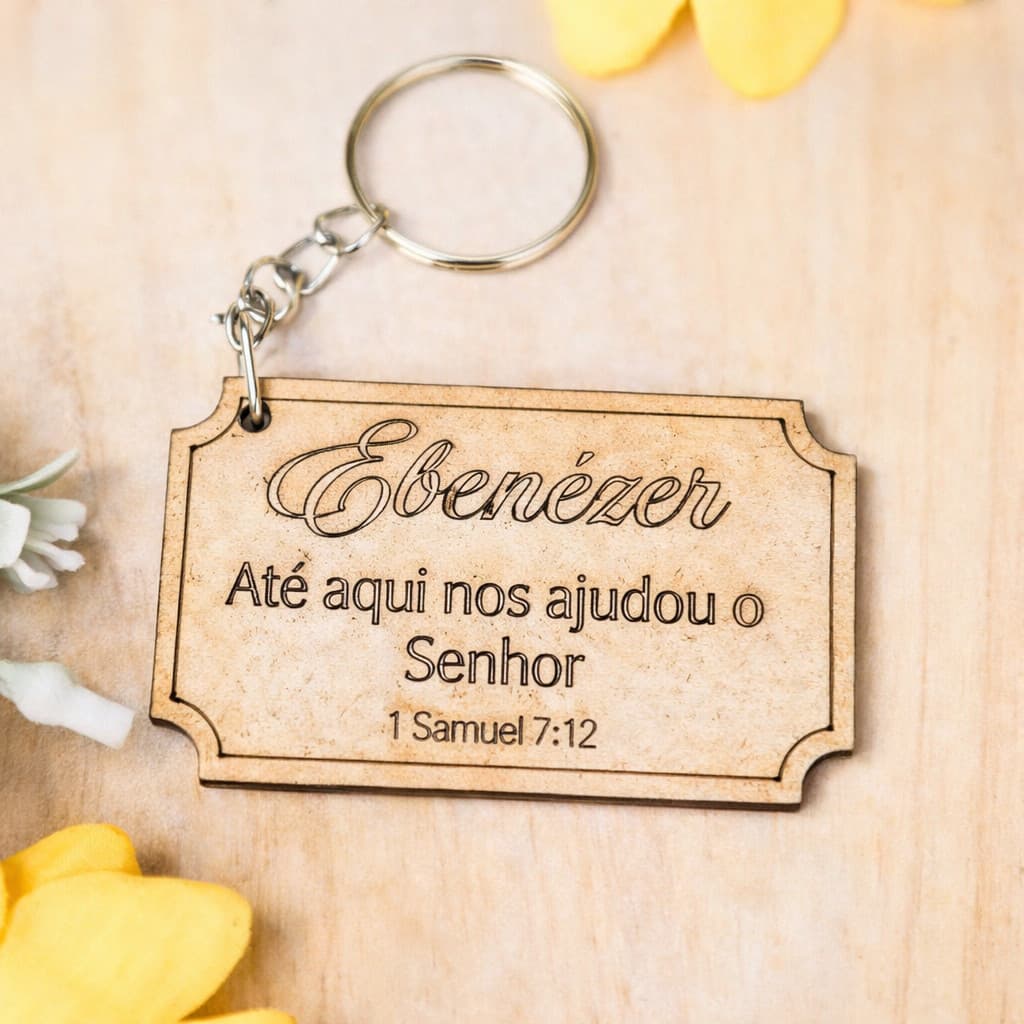 Chaveiro Ebenézer,para festa, igreja, lembrancinhas, casamento