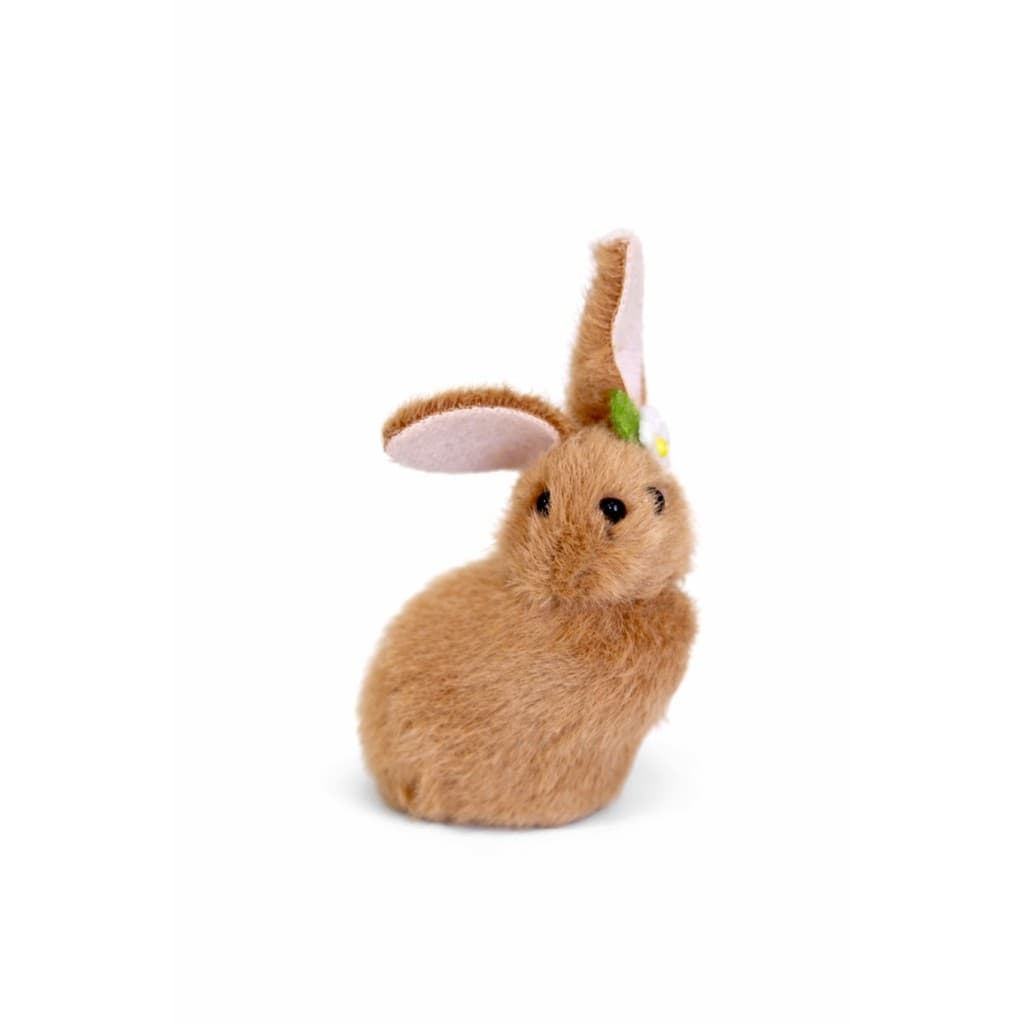 Decoração Coelho Sortido Marrom - 10cm - 1 UN - Tokdacasa