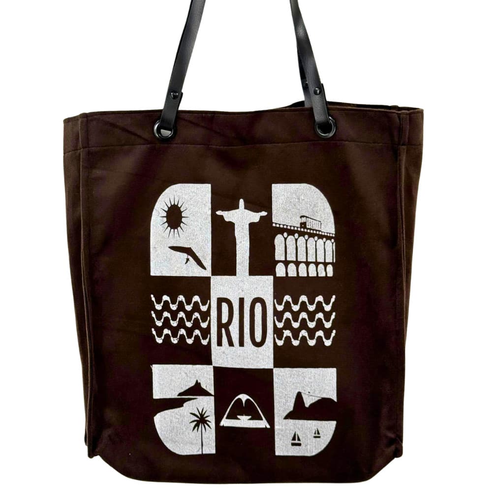 Bolsa Suede Elegante com Alça de Couro -Rio Sun (Marrom)