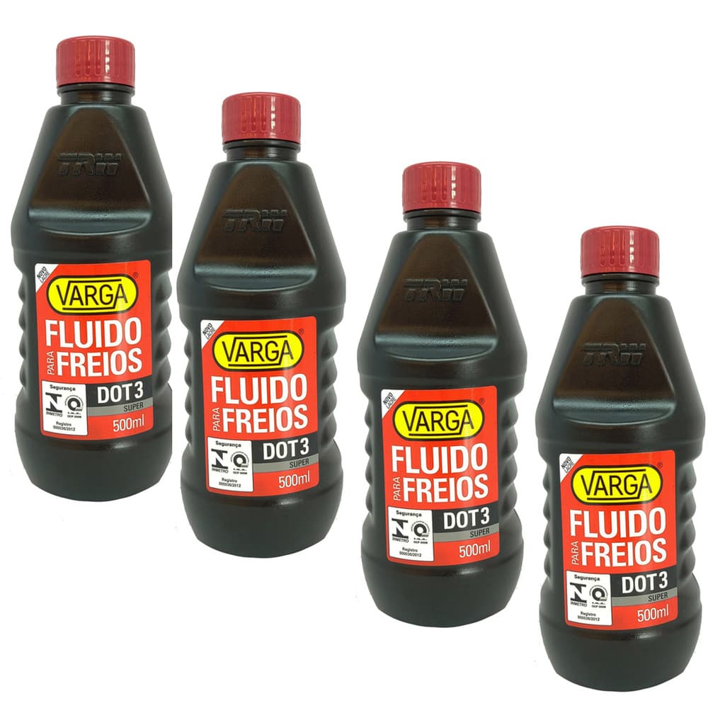 Kit 4 Fluidos Freio Dot3 Super 500ml RCLF00021 Trw Varga