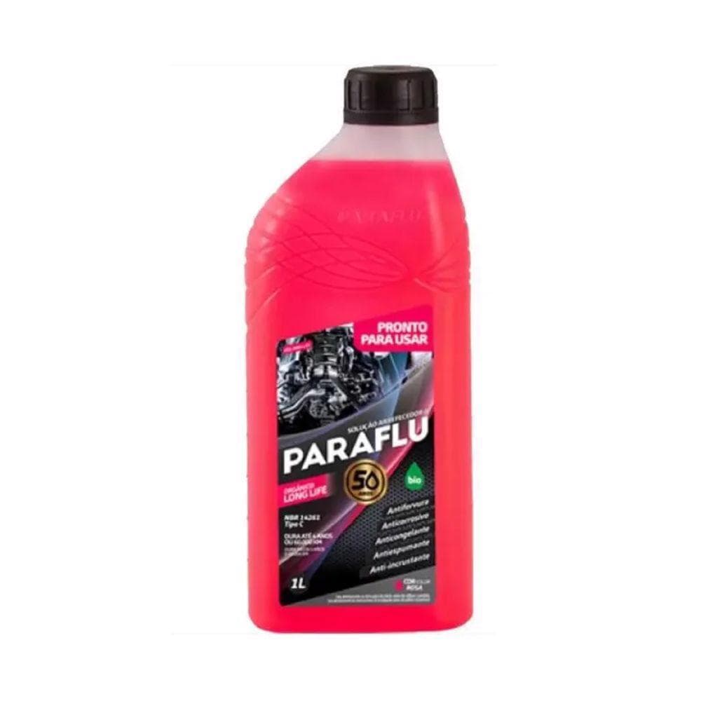 Fluido Radiador Paraflu Orgânico Long Life Rosa 1L