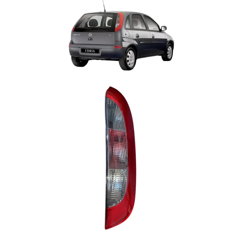 Lanterna Traseira Corsa Hatch 2002 03 04 2005 2006 Vermelha