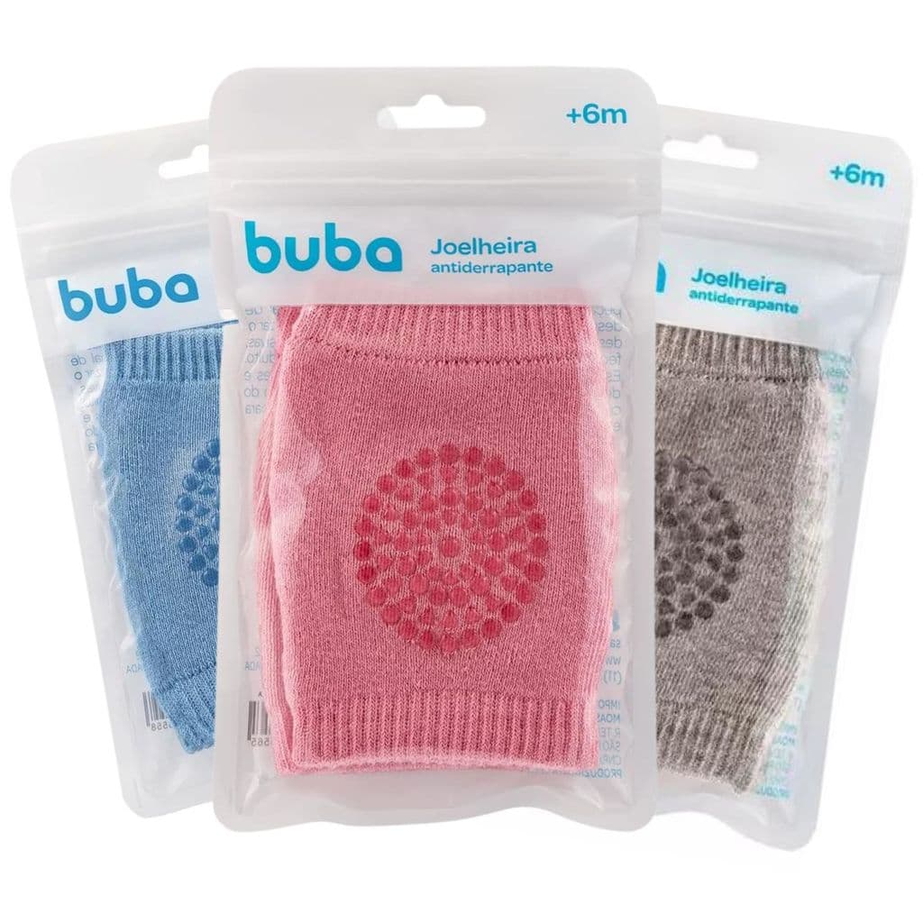 Joelheira Para Bebe Engatinhar Antiderrapante Buba Baby