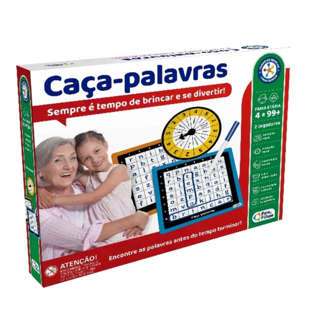 Jogo de Tabuleiro Caça Palavras
